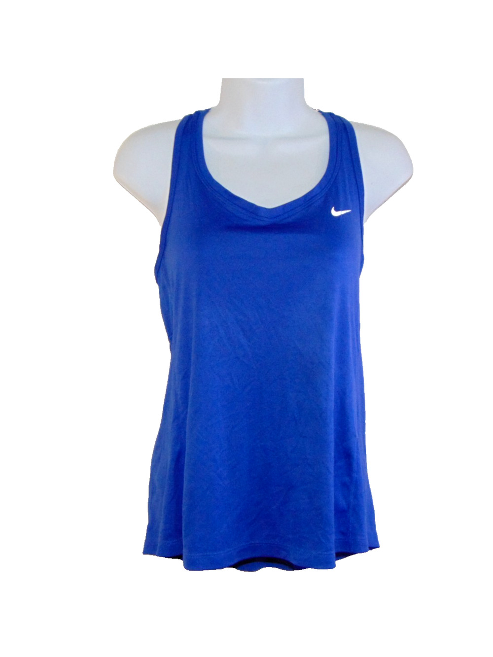 Nike Running Dri-FIT Womens Medium Royal Blue Racerback Tank Top Recycled